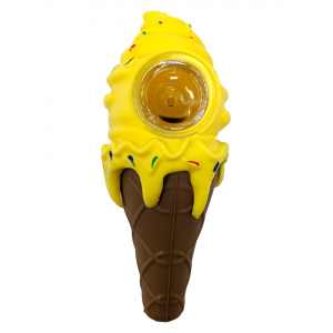 Silicone Icecream Cone Shape Hand Pipe [DS529]